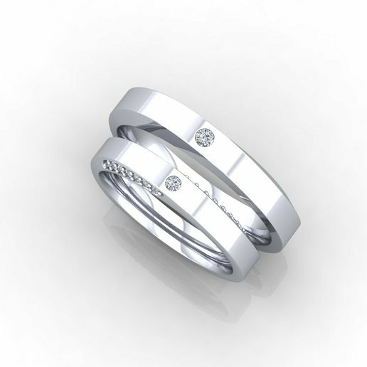 Infinity wedding ring 3D model