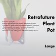TextPreview-Large-copy.jpg Retrofuturistic Large Plant Pot
