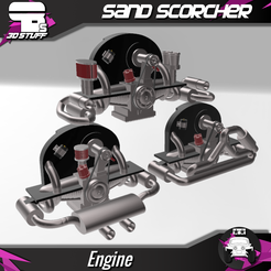 3D print 1/10 - Motor - Tamiya Sand Scorcher • made with Anycubic Kobra ...