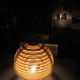 IMG_4755.jpg Laser cuted wood spherical lamp - called Kitty Lamp