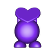 Kirby_Heart_Merged.STL Kirby holding a heart