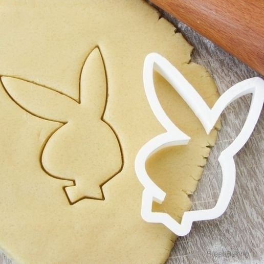 container_bunny-playboy-cookie-cutter-for-professional-3d-printing-142746.jpg Download free STL file Bunny Playboy cookie cutter for professional • 3D printable template, gleblubin