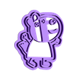 zoe_cebra_cut.stl STL file PACK 10 CUTTER COOKIE PEPPA PIG - FAMILY AND FRIENDS・Model to download and 3D print