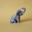 Low poly elephant