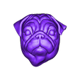 Pug.stl Cabeza de doguillo