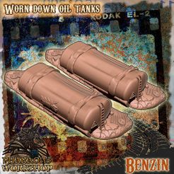 oil-tanks.jpg 3D file Worn down oil tanks・3D print object to download