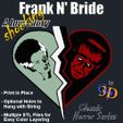 FrankNBride-IMG.jpg Frank N' Bride A Shocking Love Story Frankenstein Classic Horror Fanart
