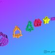 1.jpg Archivo STL gratis Voltear el texto - 2020 2021・Objeto de impresión 3D para descargar