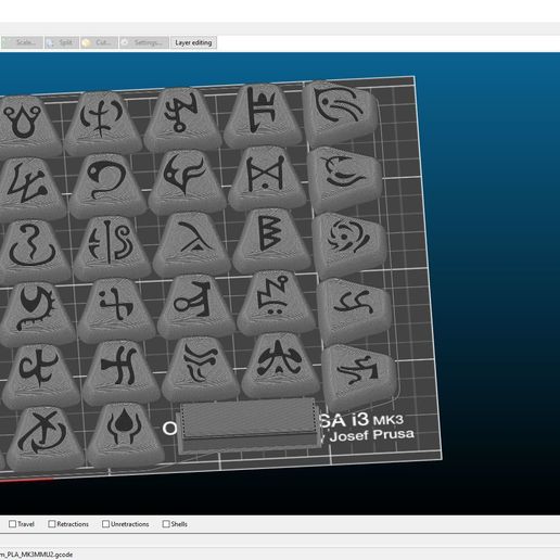 Clipboard02.jpg Download 3MF file Diablo II runes | Single or Dual extrusion & magnet ready • Model to 3D print, Odrivous