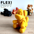 flexi-puppy-2.png Free STL file flexi puppy・3D print design to download, kendofuji