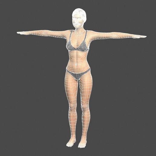 10.jpg Fichier 3D Beautiful Woman -Rigged and animated for Unreal Engine・Design pour imprimante 3D à télécharger, igorkol1994