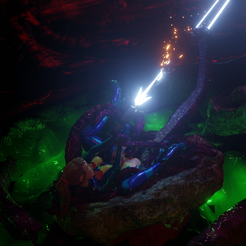 x1.png STL file Samus Aran vs. Spine Crawler・3D printable model to download