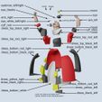 queen assembly1.jpg Free STL file Queen of Hearts・3D print design to download