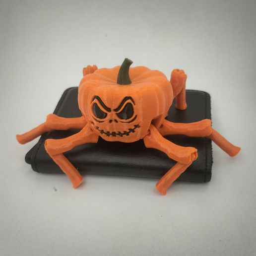 IMG_20241018_020621.jpg Flexi Halloween Pumpkin Spider now available in 3mf and stl