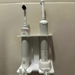 Archivo STL gratis Soporte para dos cepillos de dientes eléctricos Oral-b  Braun 🛁・Diseño por impresión en 3D para descargar・Cults