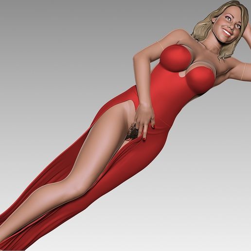 Mariah Carey sexy pose OBJ File for 3D printingCults