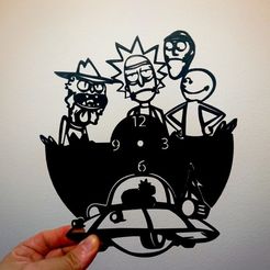 737482a465dab8780cf6962cd0b39097_display_large.jpg Archivo STL gratis Reloj Rick y Morty・Diseño imprimible en 3D para descargar