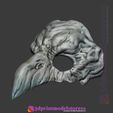 Raven_Skull_Helmet_04.jpg Raven Skull Mask Costume Cosplay Halloween Helmet