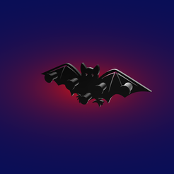 bat-render.png Archivo STL Llavero de pared, murciélago・Diseño imprimible en 3D para descargar, monet