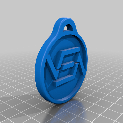 RepRap key ring / Porte-clefs RepRap 3D model