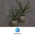 63.png Plant pot, small and large dragon scale pattern - Plant pot, small and large dragon scale pattern