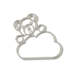 Osito Nube v1.png Teddy Bear on a Cloud Cookie Cutter