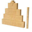 3ae07724-7cf6-45ca-91f0-d78dea55df44.png DECORATION OF "JESUS IS THE REASON FOR THE SEASON"  BLOCKS IN THE SHAPE OF A TREE