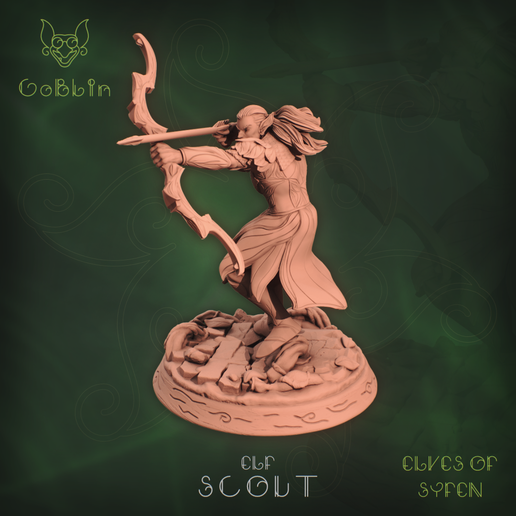 Be Or Ta ELVES OF SPPEN Archivo 3D Elf Scout 2 - Elfos de Syfen・Diseño de impresión en 3D para descargar, GoblinArtStudios