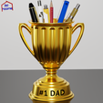 d.png #1 Dad Trophy – Pen Holder
