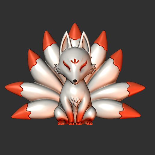 n01.png nine tail japan yokai