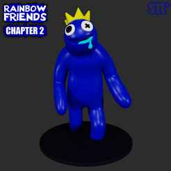 11111.png BLUE FROM ROBLOX RAINBOW FRIENDS CHAPTER 2 ODD WORLD | 3D FAN ART