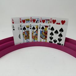 STL file Card Holder - Double Wide - Playing Card Stand・3D printable model  to download・Cults