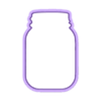mason jar 3.5in.stl 5 sizes - Mason Jar Glass Cookie Cutter - SHARP cutting edges - So Versatile!