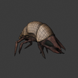 SmallbiterPolys.png Factorio Small Biter (small) 3D Model Rigged