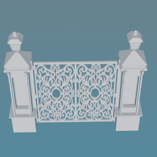 🚪 3D Entrance Gate Model・ STL File for 3D printing・Cults