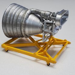 20200208_105740.jpg Fichier STL gratuit Le moteur de la fusée Apollo F1 sur le stand・Objet pour imprimante 3D à télécharger, monsenrm