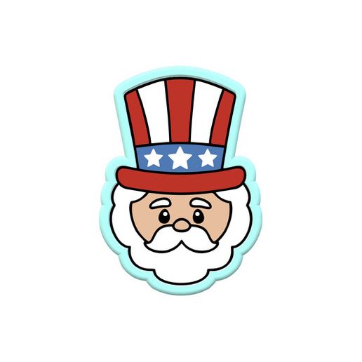 Uncle Sam Cookie Cutter STL with Stamp – Patriotic 4th of July 3D Print Cookie Mold File