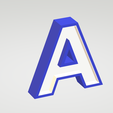 A-blue-body-and-cover.png Arial 3D Letters for LED