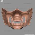 19.jpg Wolf Face Mask Cosplay - High Quality Details 3D print model