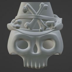 Skul_01.jpg STL file Zizibit skull mask・3D printer design to download