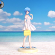 Rei_Summer_Far.png Asuka and Rei Summer Dress - Evangelion Anime Figurine STL for 3D Printing