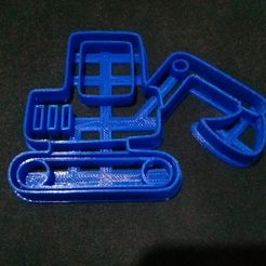20191017_020248.jpg Free STL file Excavator excavator cookie cutter・3D print object to download