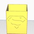 SUPERMAN-1.2.jpg SUPERMAN Pen Jar// Pens Jar SUPERMAN