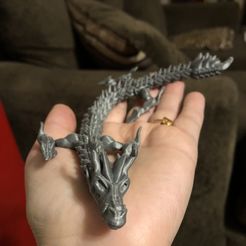 Skull Dragon Print in Place