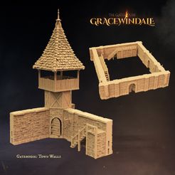 Gracewindale-town-walls-town-walls.jpg STL file Town Walls Set・3D printer model to download
