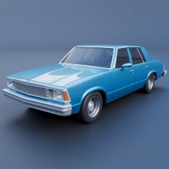 A.jpg 3D file Chevrolet Malibu Malibu 4 Door 1981・3D printer model to download