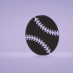 c1.png STL file wall decor baseball ball・Template to download and 3D print, satis3d