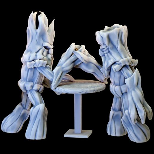 Treefolk Armwrestlers - Fantasy Tavern District Vol II