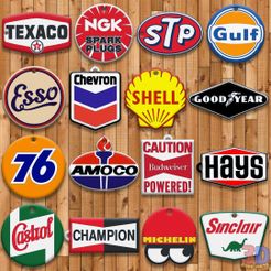 aaaaaaaaaaaaaaaaaaaaaaaaaaaaaaaaaaaa-Logos-Retro.jpg STL file PACK 16 " RETRO - VINTAGE LOGOS " KEY CHAINS - KEY CHAIN・Design to download and 3D print