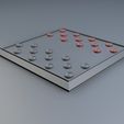 16.jpg Checkers Board Game 3D Print Model